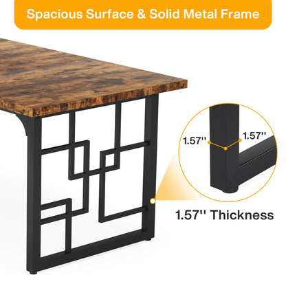 Industrial Study Computer Desk with Metal Legs