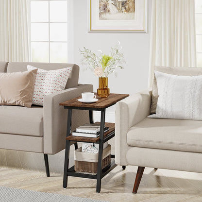 Vintage Bed Side Table with Storage Shelf