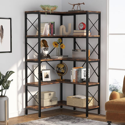 Corner Bookshelf