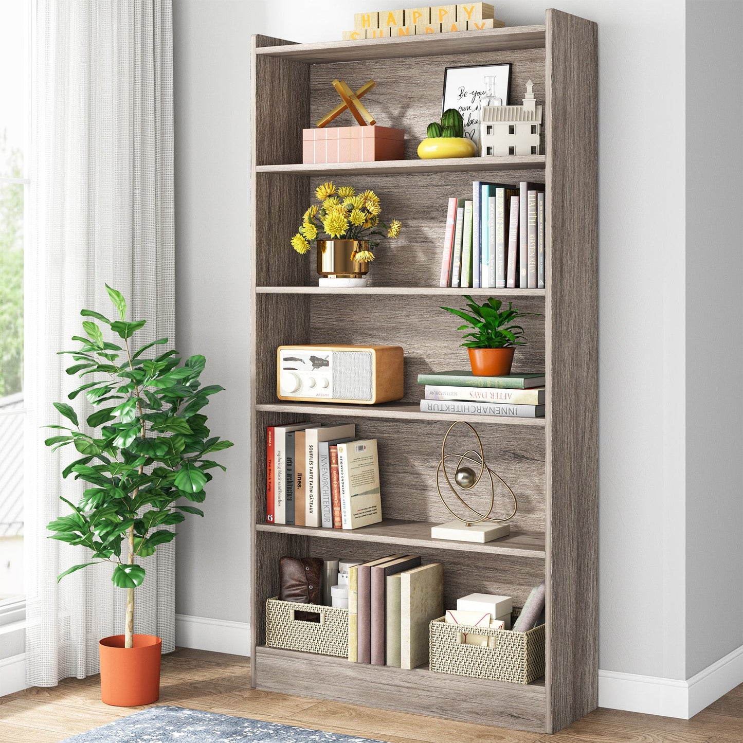 Wood Bookcase