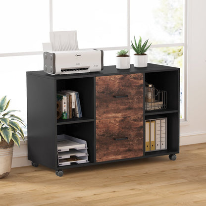 Large Mobile Filing Cabinet for Letter Size