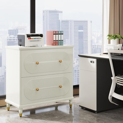 Office Filing Cabinet with Gold Legs