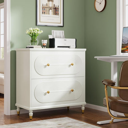 Office Filing Cabinet with Gold Legs