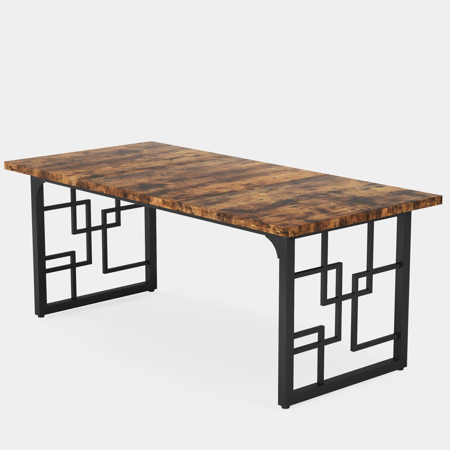 Rectangular Wooden Dinner Kitchen Table