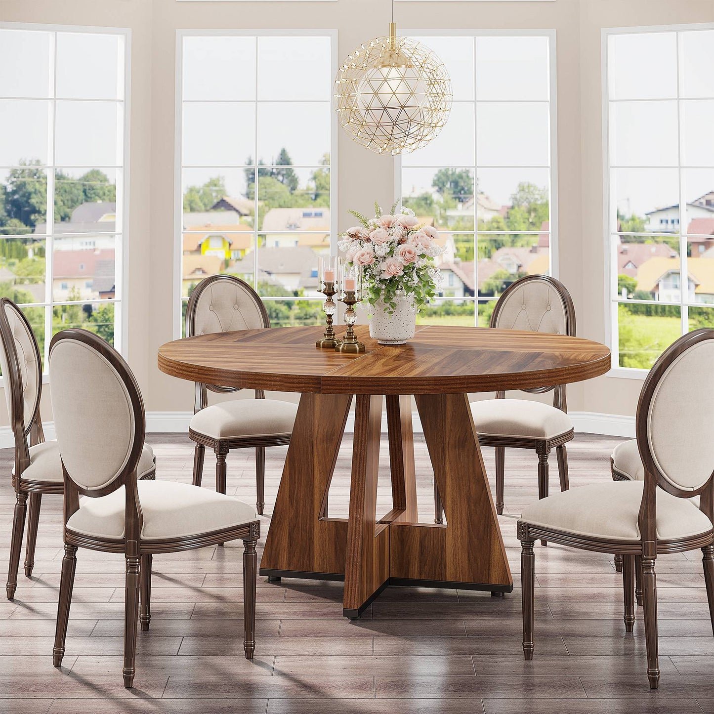 Wood Kitchen Table Farmhouse Dinner Table