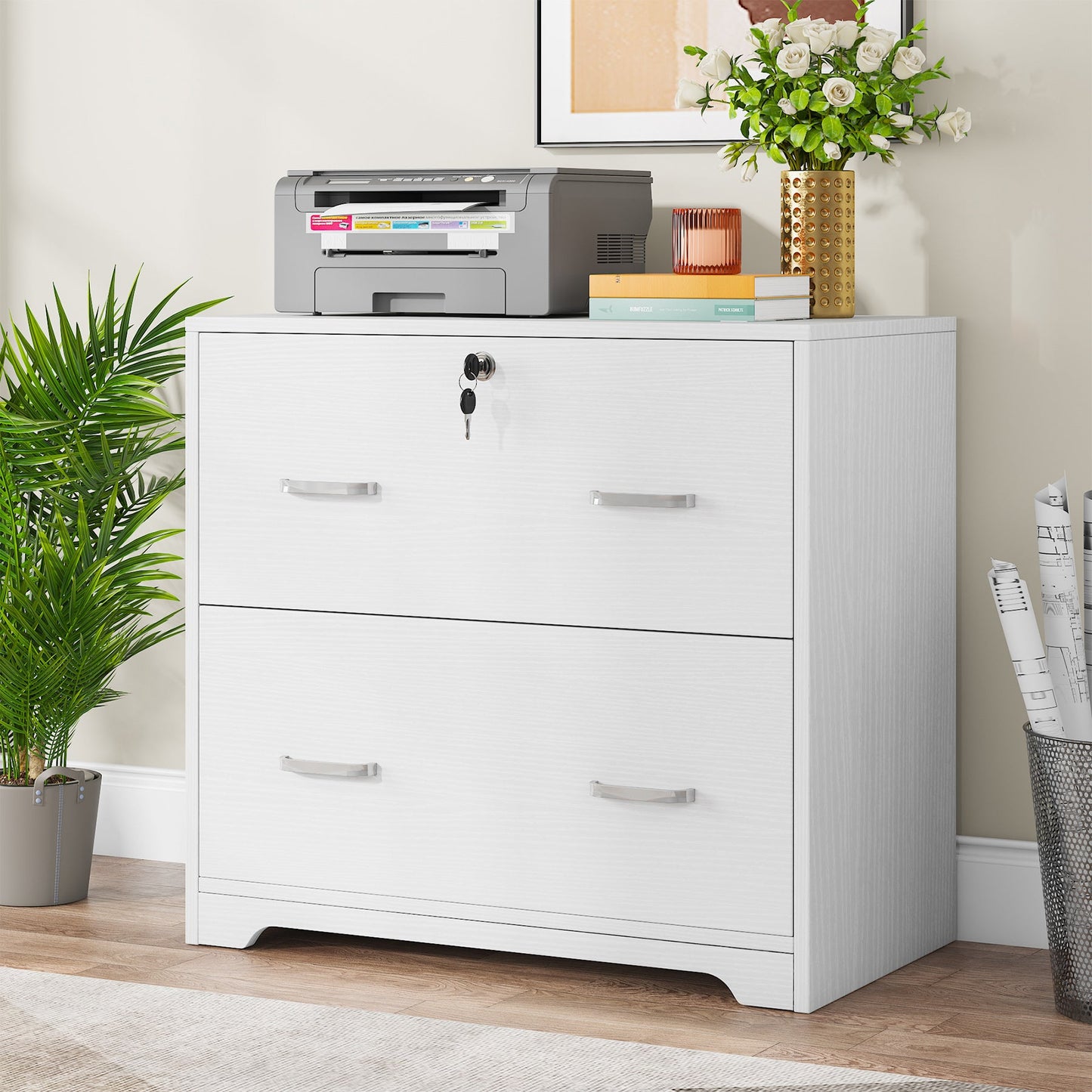 Lateral Storage Cabinet with 2-Drawer