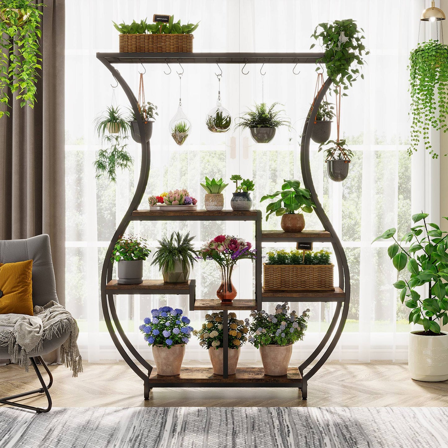 Vase-Shaped Plant stand