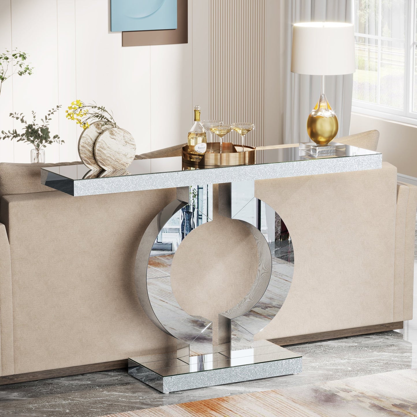 Mirrored Console Table