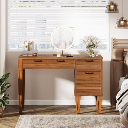 Rustic Office Desk With File Cabinet