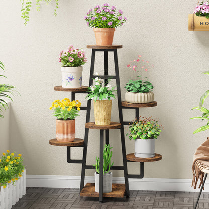 7-Tier Plant Stand, 43.3" Plant Pots Holder Rack Flower Stand