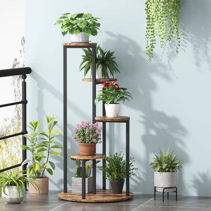 Multiple Potted Plants Holder Corner Flower Shelf