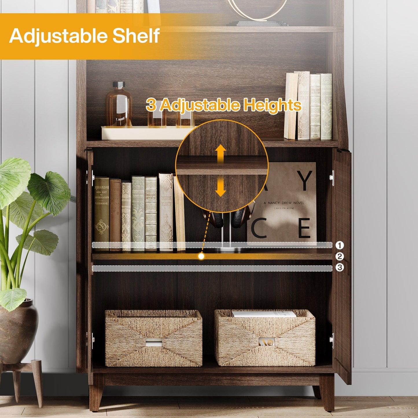 Bookshelf with Doors