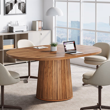 Wood Conference Table For 6 People