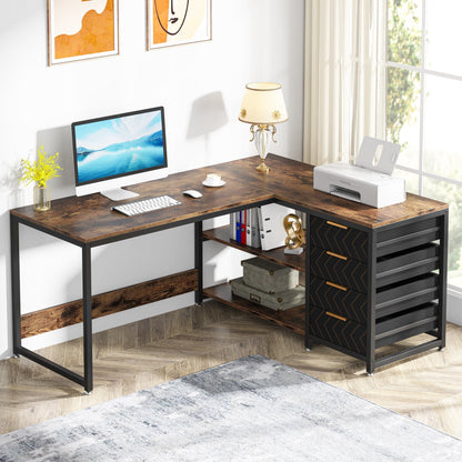 59" L-Shaped Desk