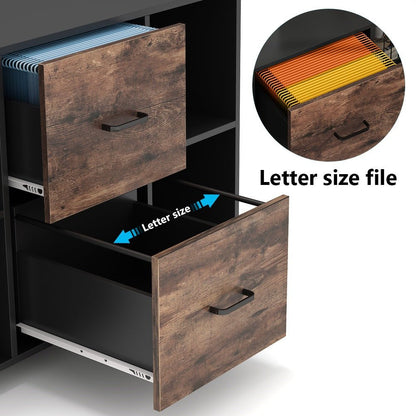 Large Mobile Filing Cabinet for Letter Size