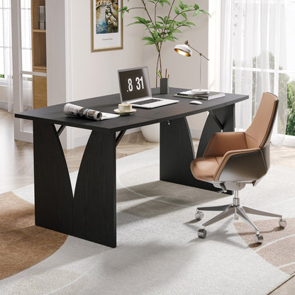 Wood Executive Desk Rectangular Writing Table