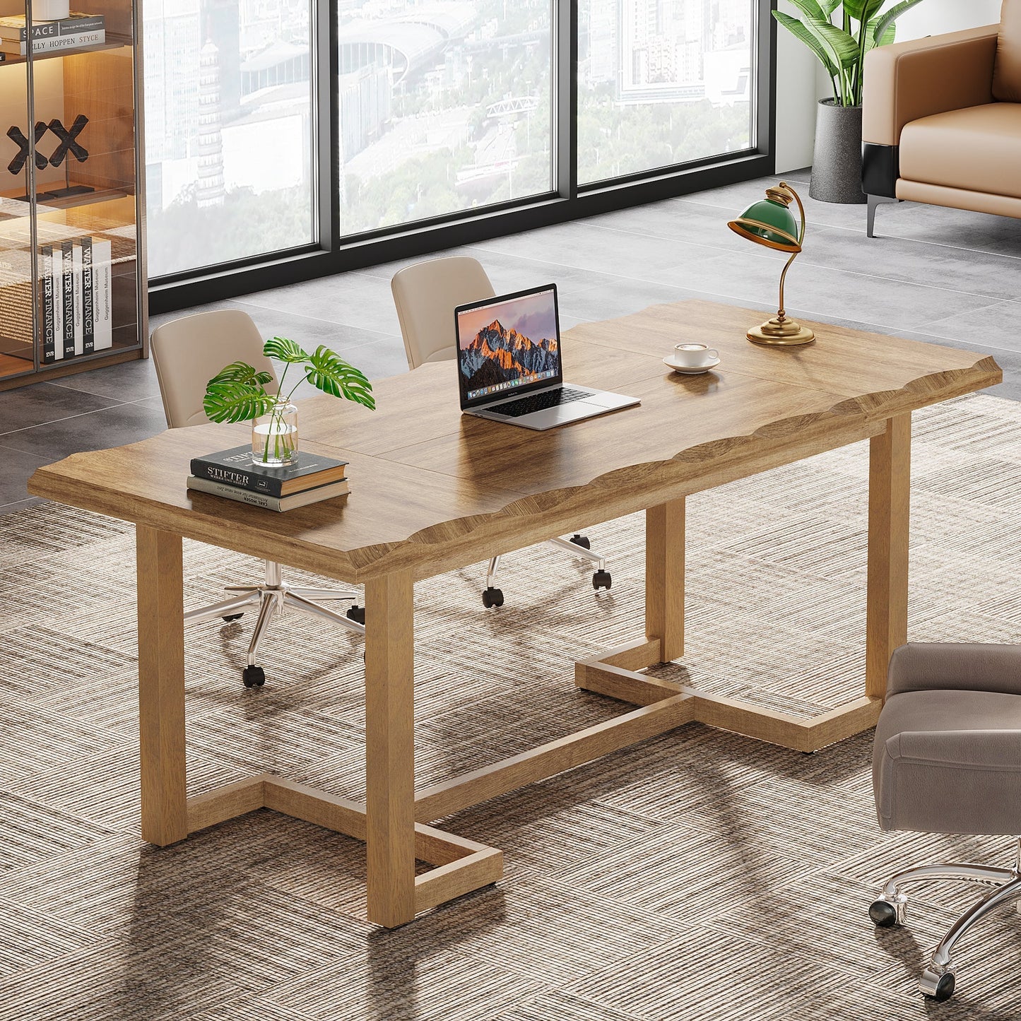 Wood Executive Desk Study Writing Table