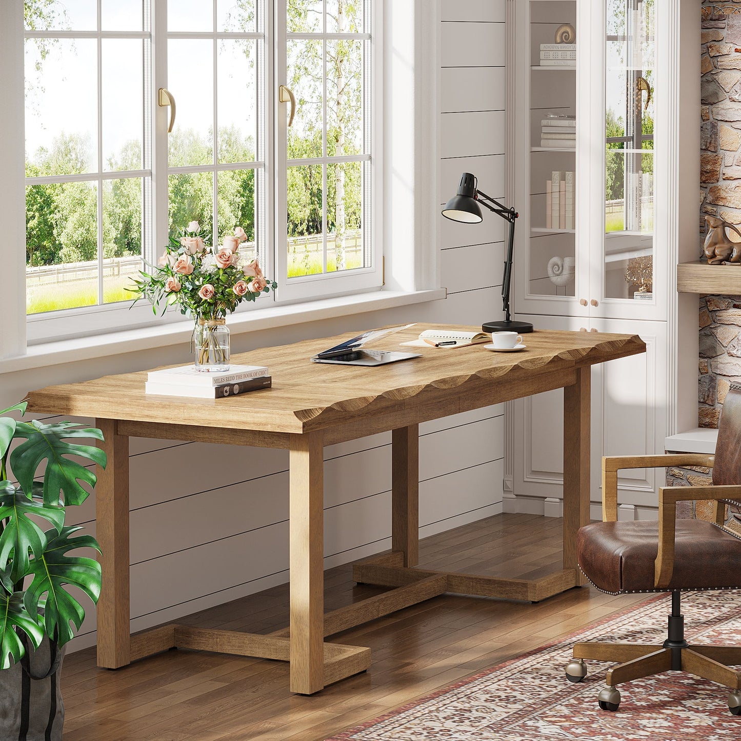 Wood Executive Desk Study Writing Table