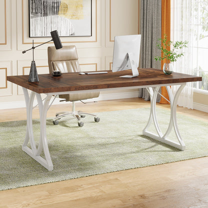 63" Executive Desk Modern Computer Desk Home Office Table