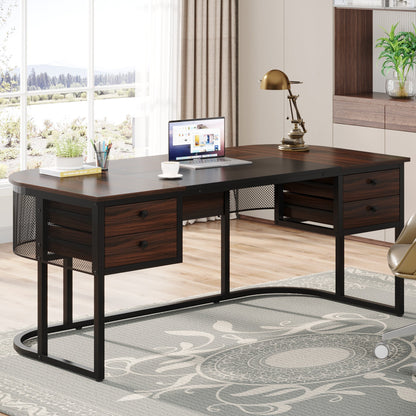 Executive Desk with 4 Drawers