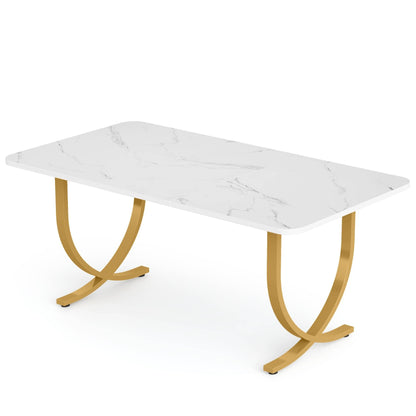 Faux Marble Computer Desk Meeting Table