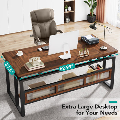 Large Computer Office Desk with Thickened Board