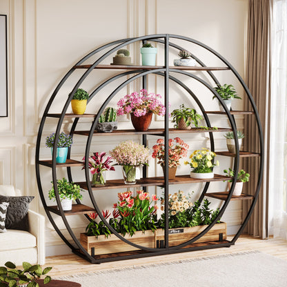 Round Plant Rack Flower Display Stand