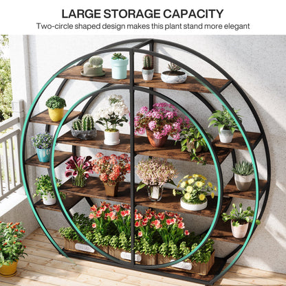 Round Plant Rack Flower Display Stand