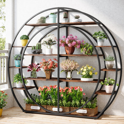 Round Plant Rack Flower Display Stand