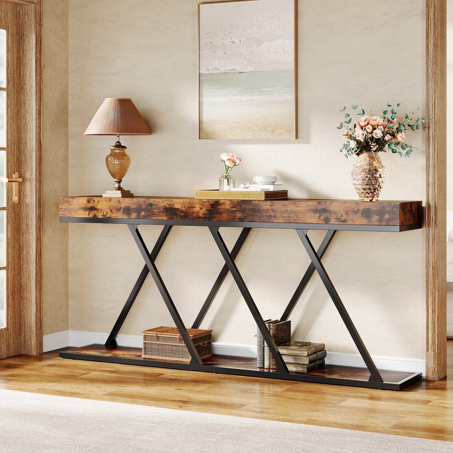 Console Farmhouse Entryway Table