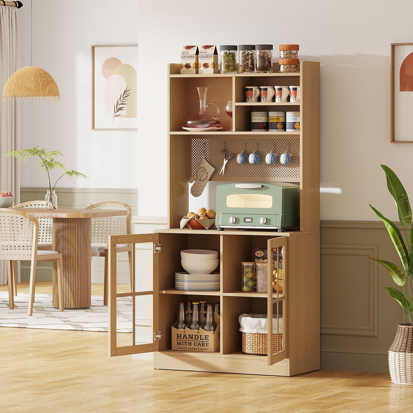 Kitchen Baker's Rack with Open Shelves