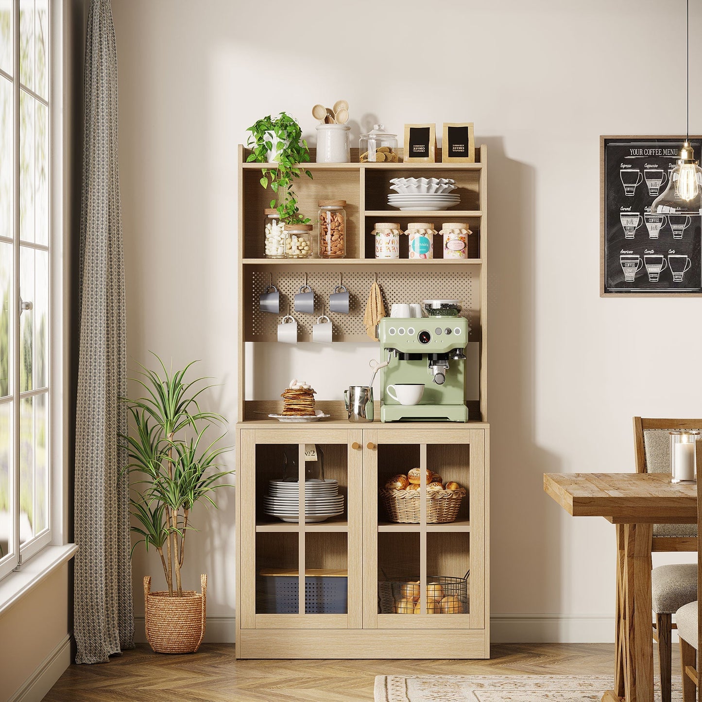 Kitchen Baker's Rack with Open Shelves