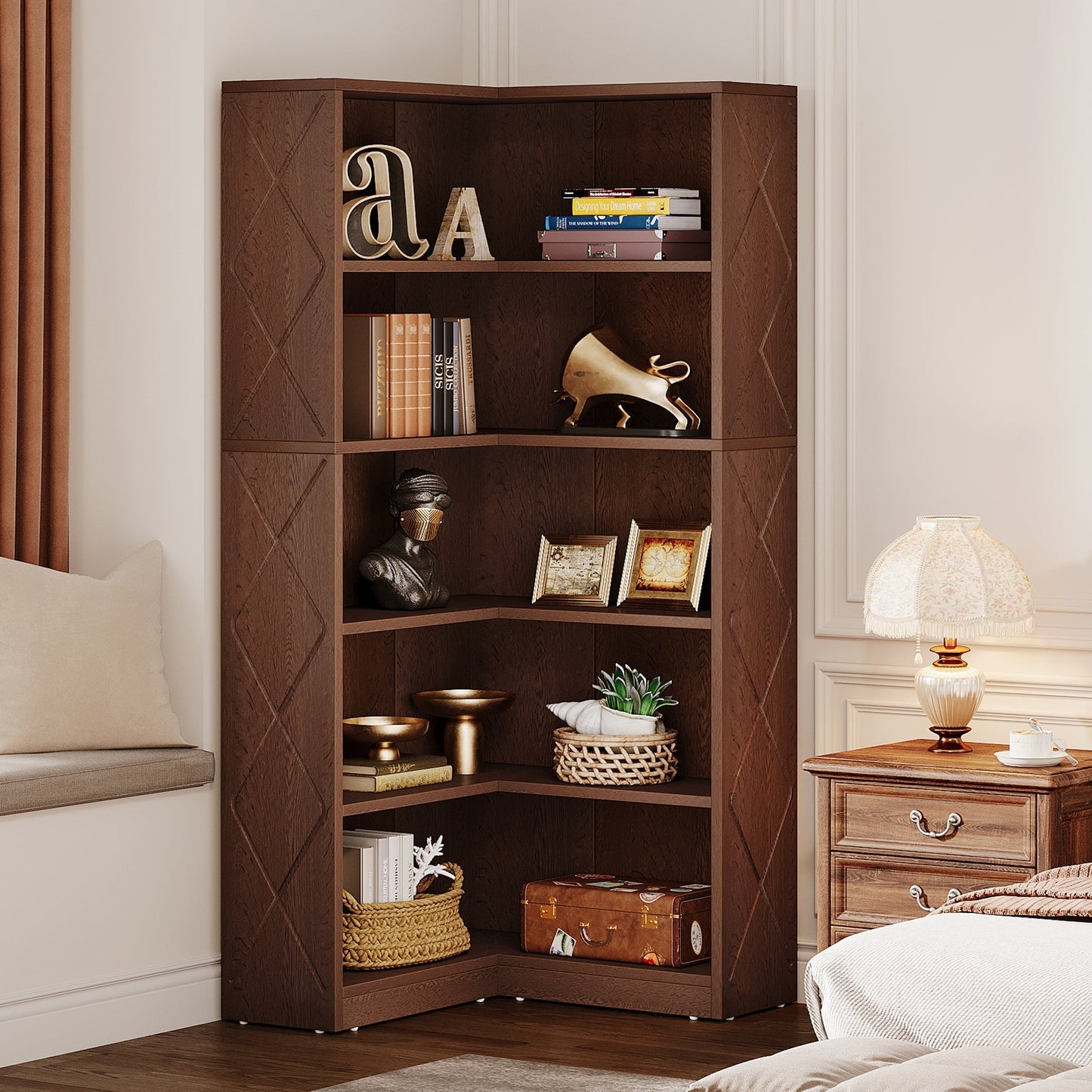 L-Shaped Bookshelf