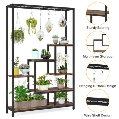 Plant Stand, Large Flower Bonsai Shelf