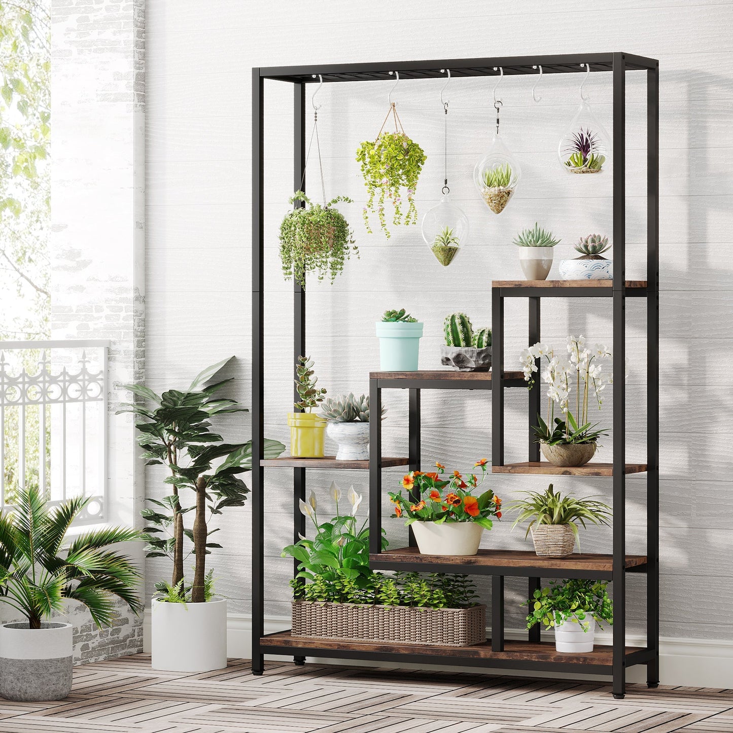 Plant Stand, Large Flower Bonsai Shelf