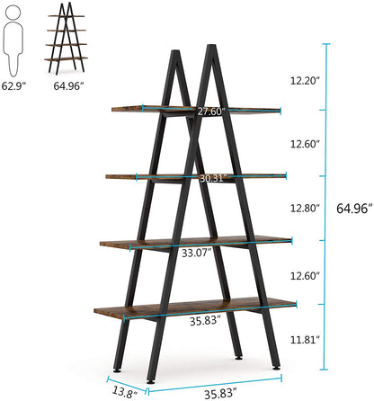 A-Shaped Bookcase Display Shelf