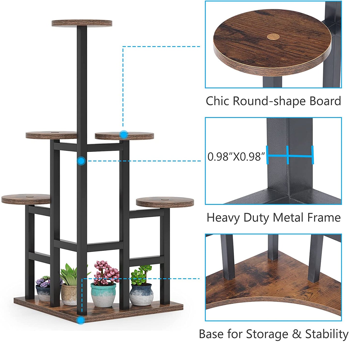 6 Tiered Plant Shelf Flower Stand