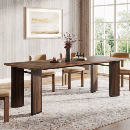 Rectangular Dinner Kitchen Table for 6-8 People