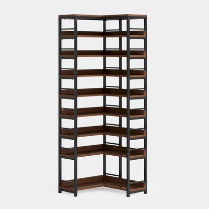 9-Tier Corner Shoe Rack, Freestanding Shoe Storage Shelf