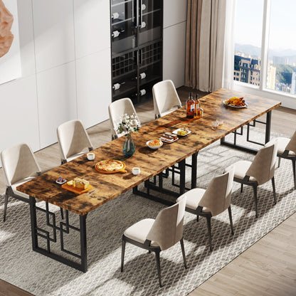 Rectangular Wooden Dinner Kitchen Table