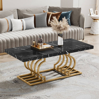 Faux Marble Cocktail Table