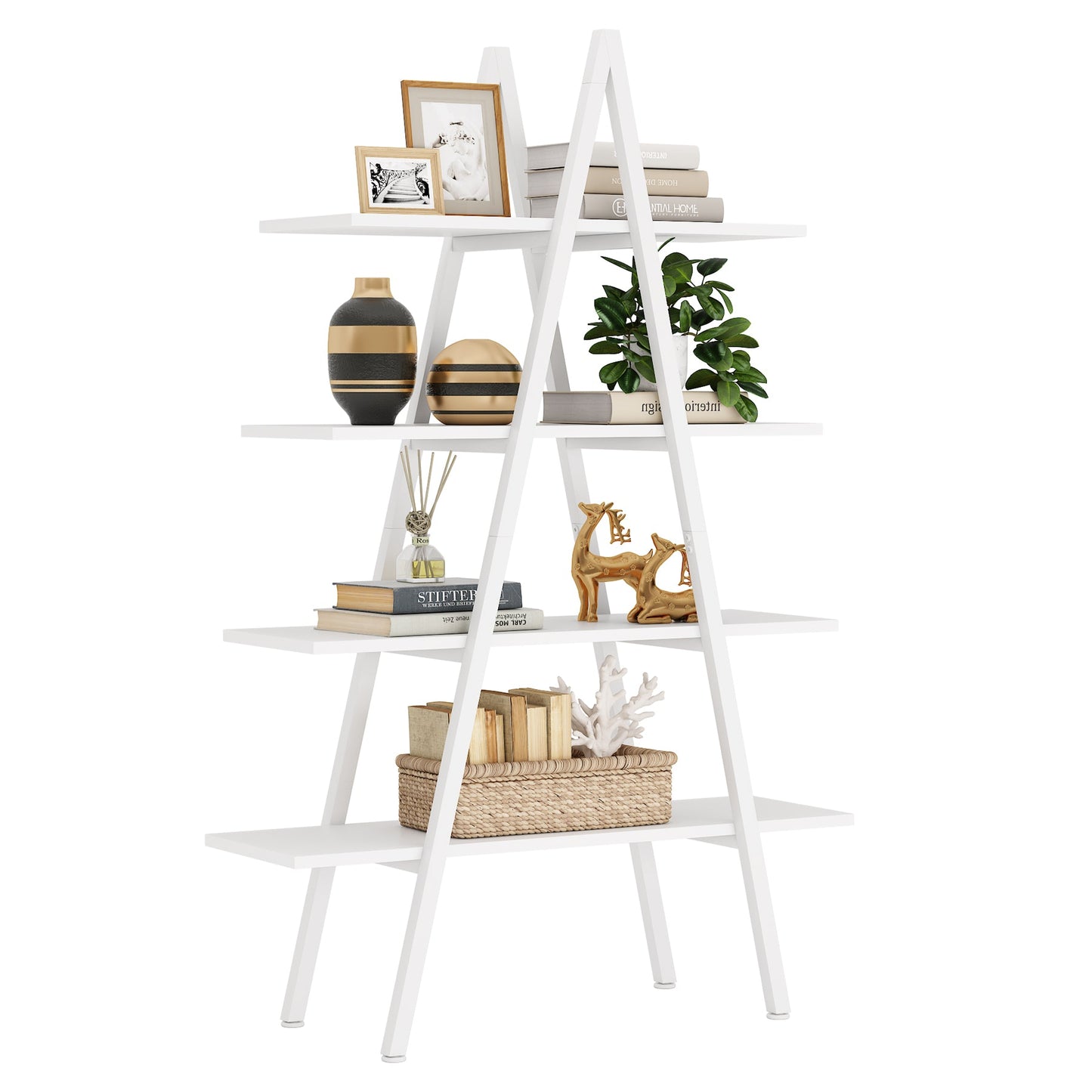 A-Shaped Bookcase Display Shelf