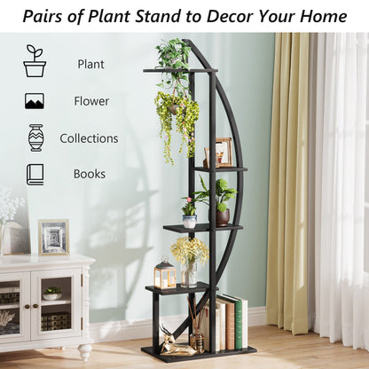 Curved Plant Stand Pack of 2, 5-Tier Flower Display Shelf