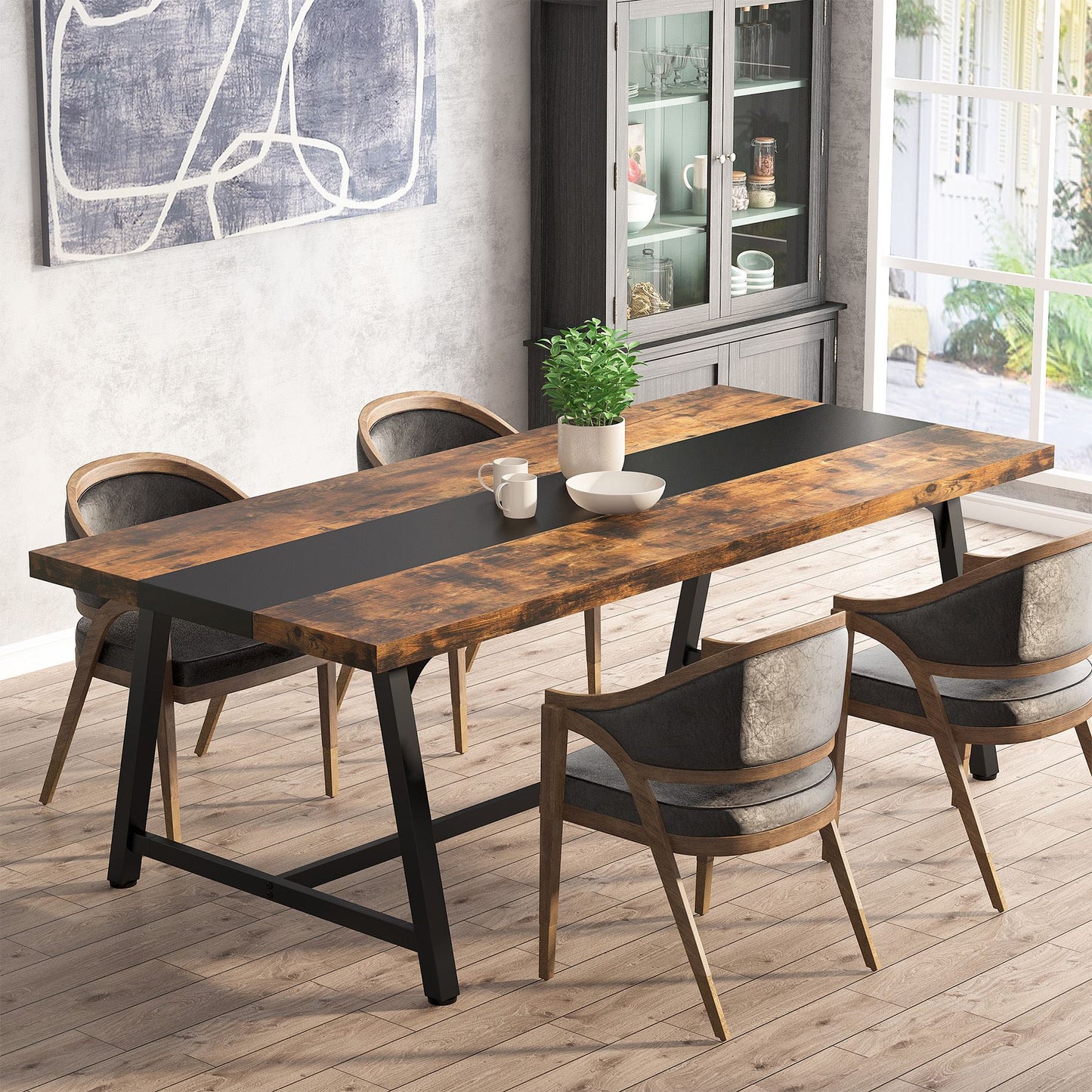 Rectangular Wood Kitchen Table