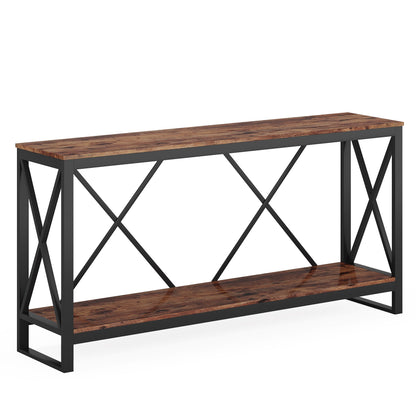 Entry Sofa Table with Open Storage Shelf