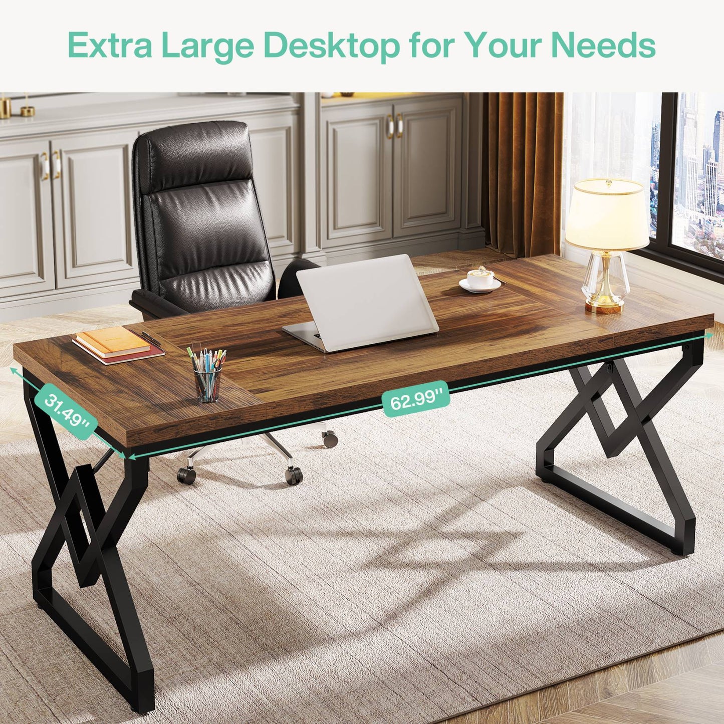 Large Computer Desk for Home Office