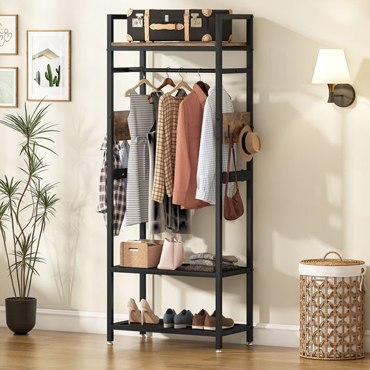 Small Entryway Coat Garments Rack