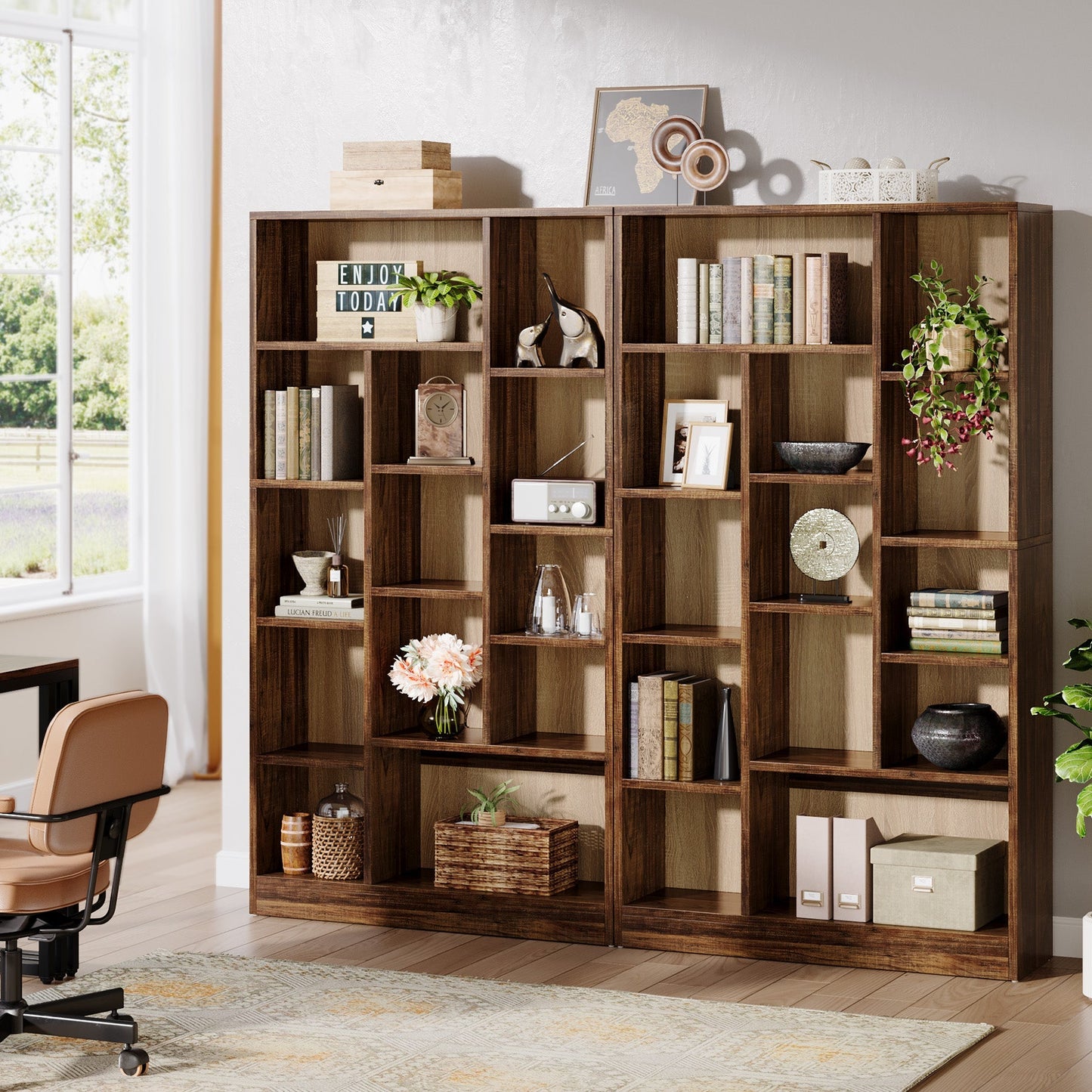 Wooden Freestanding Bookcase