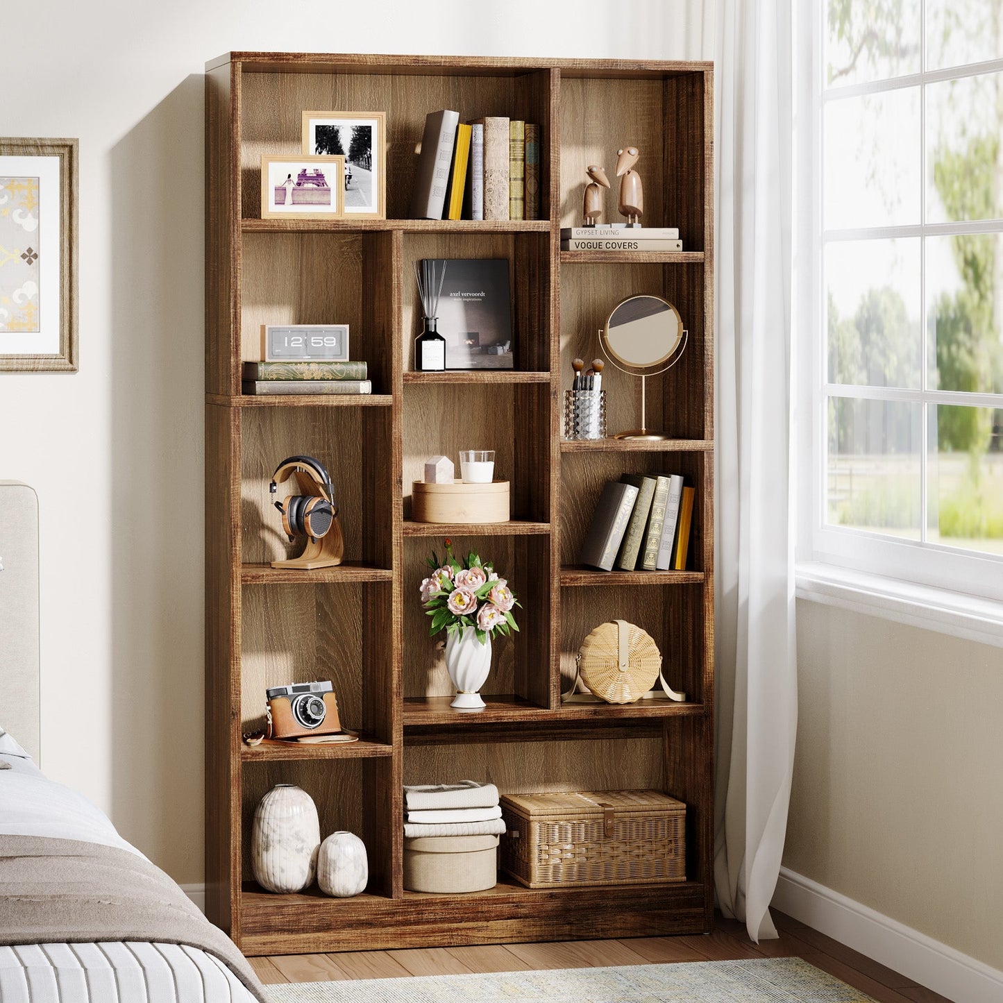 Wooden Freestanding Bookcase